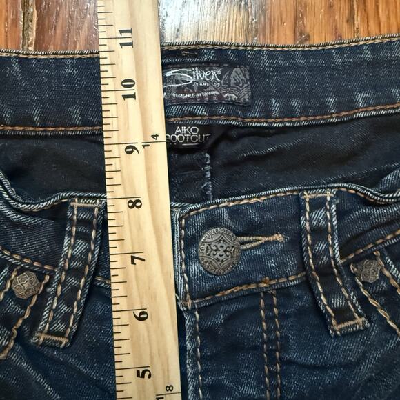 Silver Women's Jeans Aiko Bootcut Medium Blue Fade Wash 29x31 Western Cowboy - Picture 3 of 10